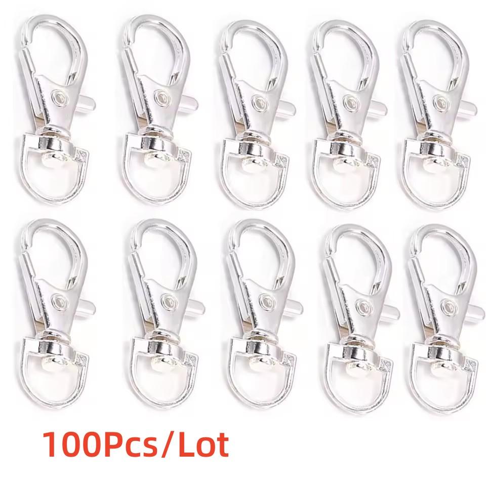 10/20/100/Lot Vergoldete Versilberte Schmuckzubehör Karabinerhaken für Halskette&Armbandkette DIY