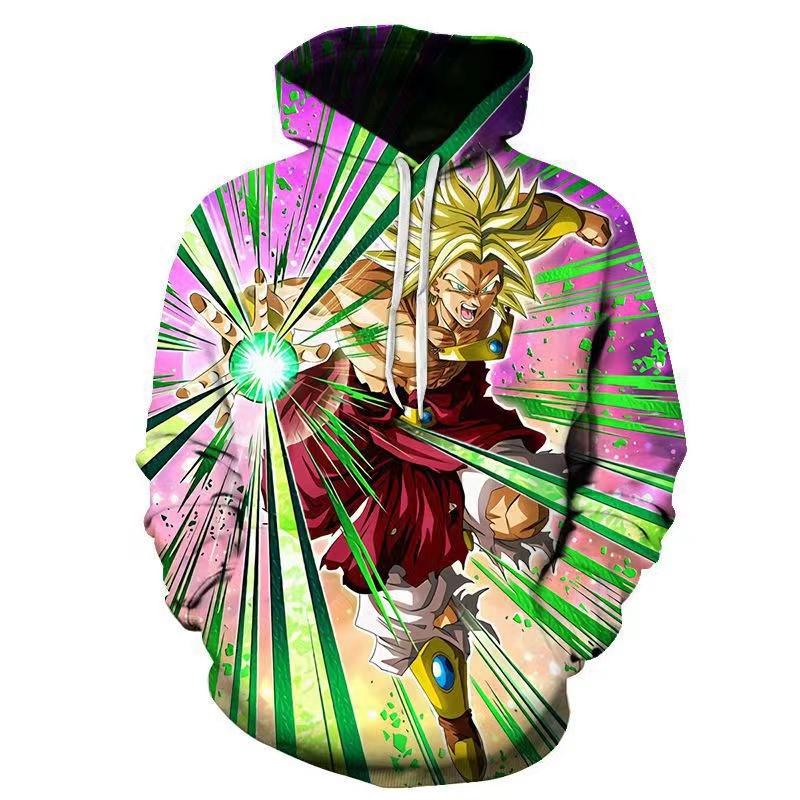 Dragon Ball 3D Printed Sweater Hooded Autumn Clothing for Men and Women Same Style 2024 Cartoon Anime Clothes and Jackets Trendy
