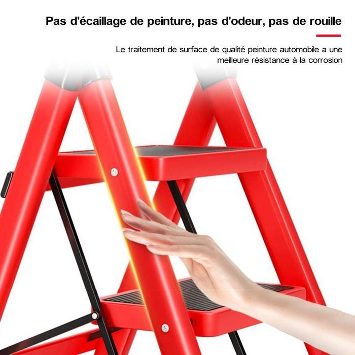 Escabeau - FOXSPORT - 2 Marches - Pliable en Acier - Capacité 150 KG - Antidérapant