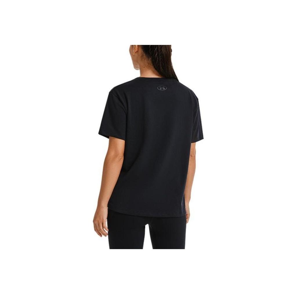 Under Armour Make All Logo Print Training T-Shirt Women Tops Black 1379390-001
