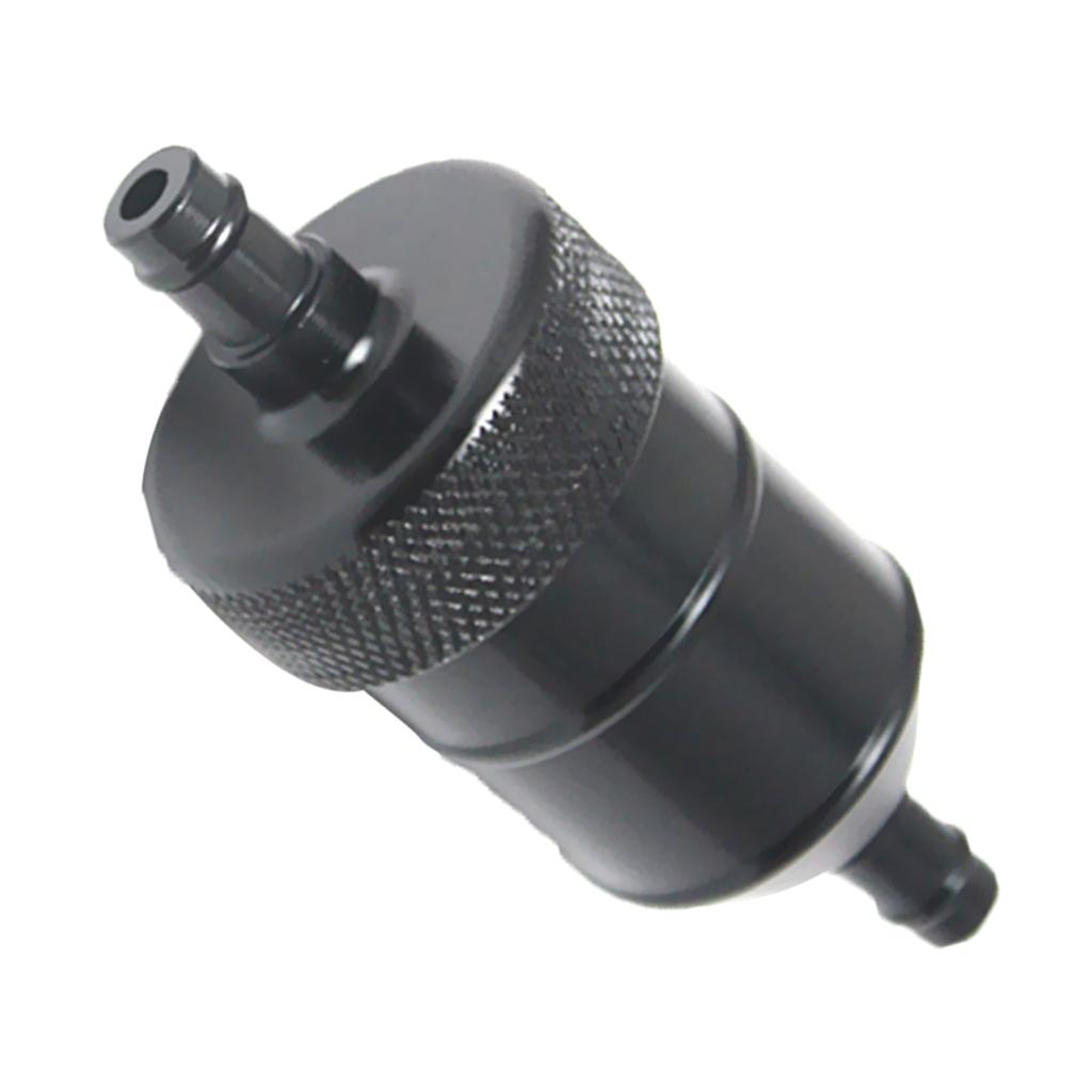 8mm 5/16 Universal Krom Aluminium Drivstoffilter Bil Bensin Inline Høy Kvalitet Aluminium