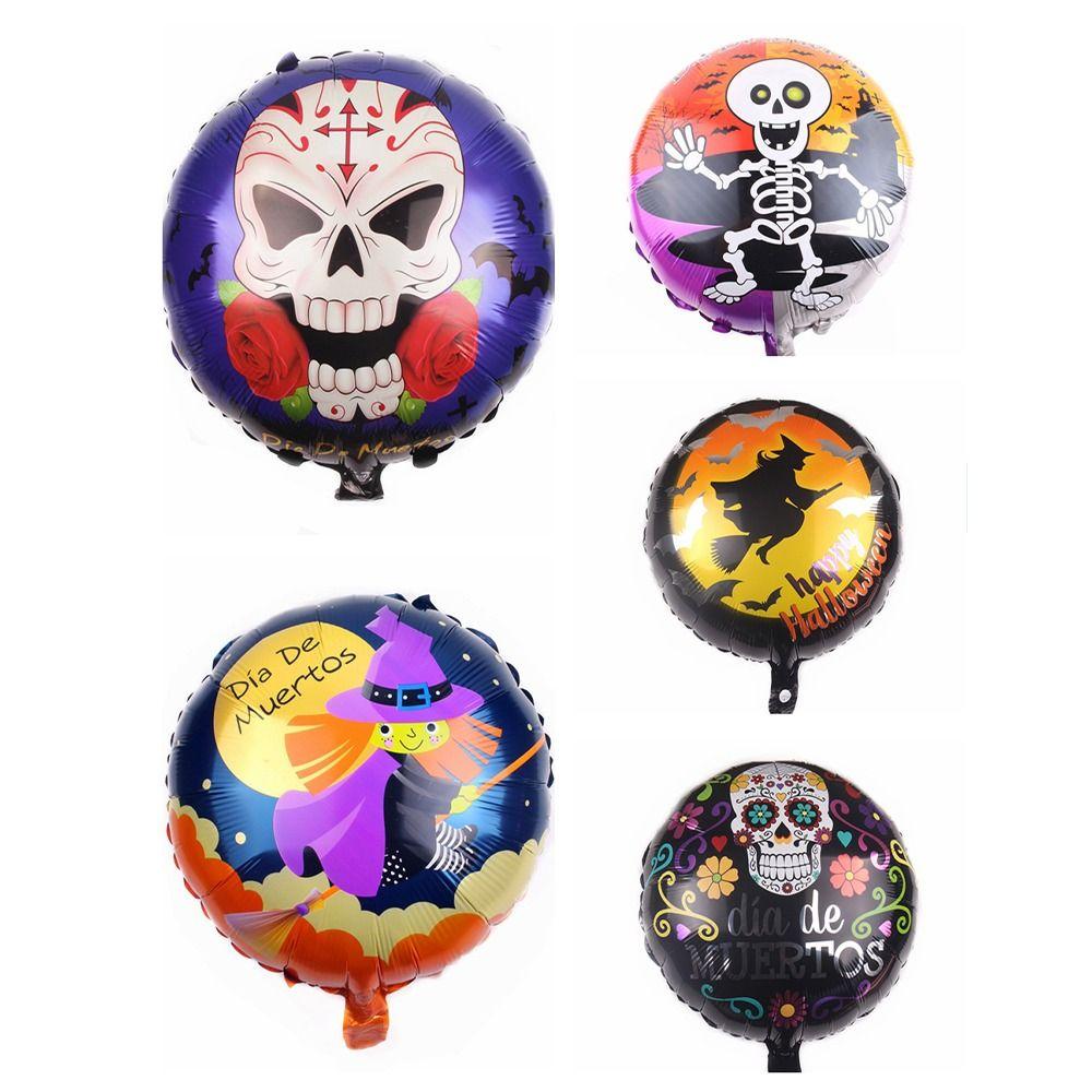 

18inch Skull Black Bat Balloons Cartoon Halloween Foil Balloon Children Gifts