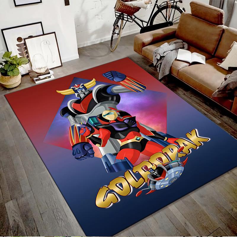 1pc UFO Robot Grendizer4 Design Printed Area Rug Carpet for Bedroom Living Room Home Decor Rugs Mat Non Slip Mat Rug for Bedside
