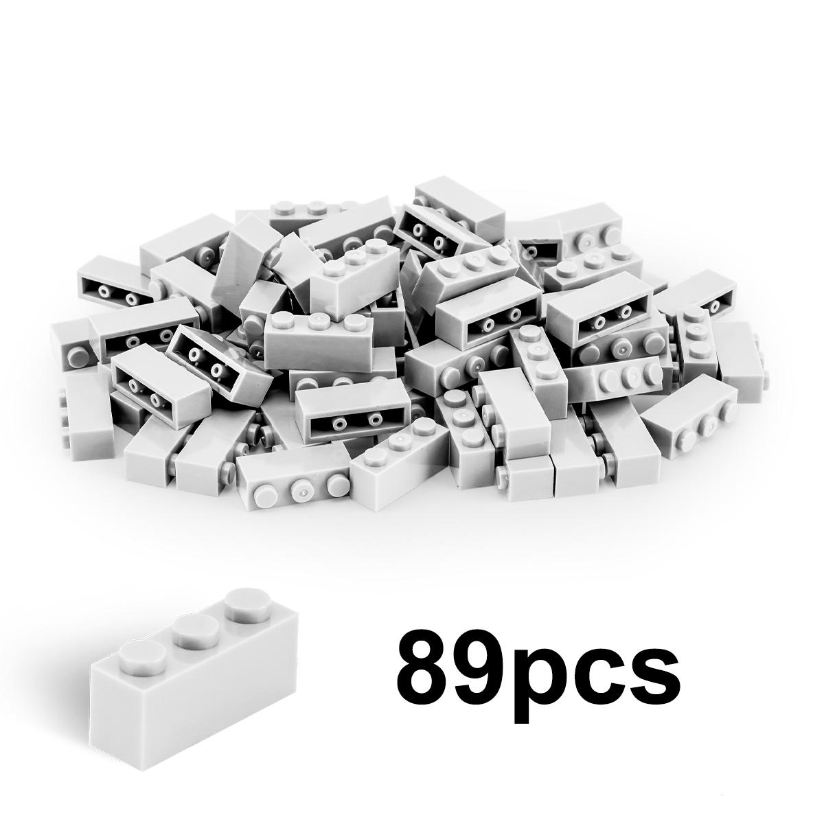 

100g1x3high brickBuilding Blocks Thick FiguresBricks Dots Educational Creative SizeCompatible With Playthings forChildren 100g1x3 high brick белый