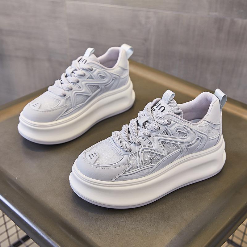 Children's Summer Thick-soled Breathable Mesh Shoes New Casual Sports Shoes In Spring
