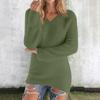 Women's Casual Fashion Long Sleeve Button-Down Pullover Top