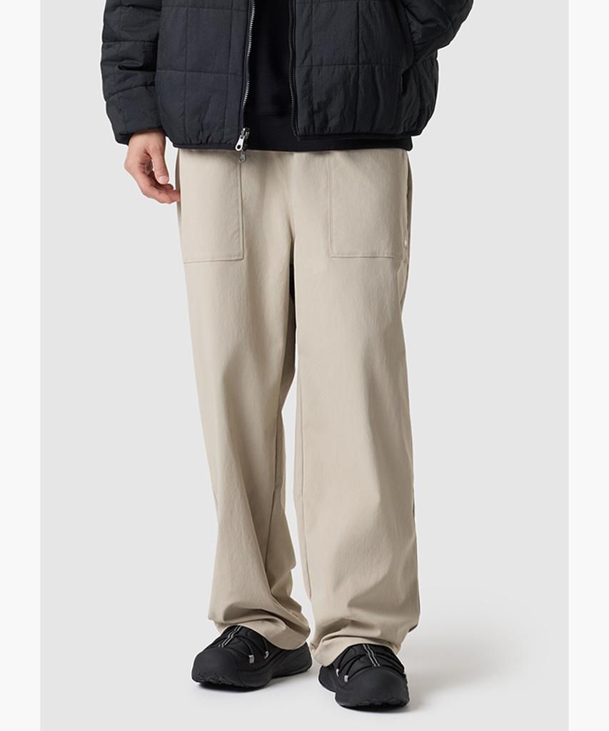 LECOQ Unisex Straight Pants - Beige Qr123Lpt11
