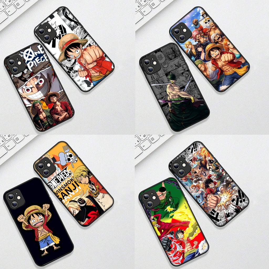 Cover for Apple iPhone 16 15 14 11 Pro Max 6 7 8 Plus + SE2 SE3 SE 2022 2020 8+ Phone Case Luffy One Pieces Roronoa Zoro Sanji
