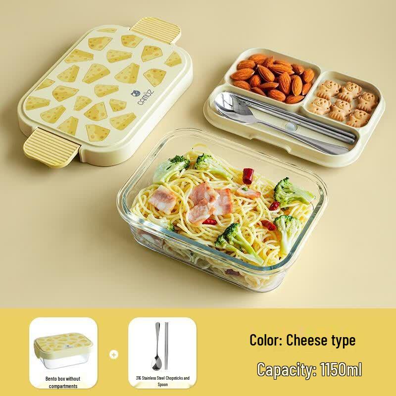 

High Borosilicate Glass Lunch Box with Cutlery