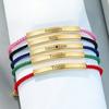 Atoztide Engrave Name Bracelet For Women Men Stainless Steel Jewelry Color Braided Rope Chain Personalized Couple Birthday Gift