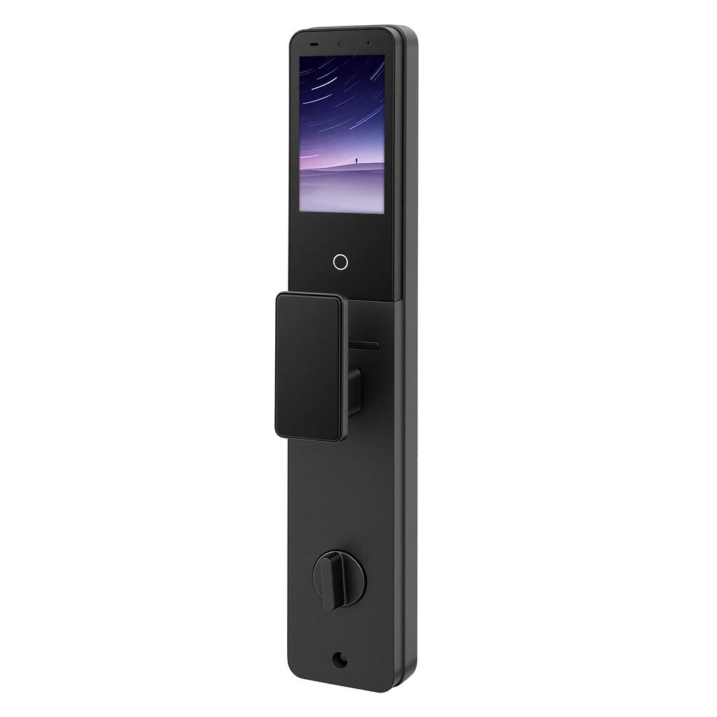 Tür-Smart-Lock mit Kamera 3D-Gesichtserkennung Fingerabdruck Handflächenader 7 Entsperrmethoden 1080P HD-Video-Sprechanlage IP65