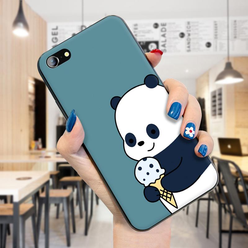 Niedliche Cartoon-Panda-Handyhülle für Infinix Hot Tecno Camon 19 Pro Huawei P50 Pro OnePlus, weiche Silikon-TPU-Handyhülle