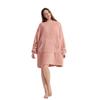 Autumn and Winter Loose Double-sided Fleece Hoodie Thickened Can Be Worn Blanket Couple New Home Service