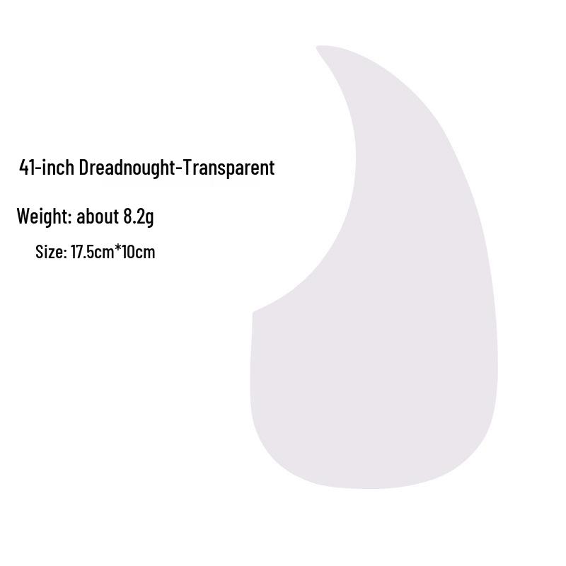 Naklejka panelowa pickguardu gitary chroniąca przed zarysowaniami dla gitar 38-41 calowych - Ochrona strun