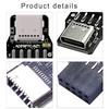 Fast Speed USB 2.0 to Type C/TypeE Internal Motherboard Adapter, 9pin Front Panel Header Fast Data Transfer