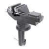 Clamp On Bench Vise 60mm Jaw Width 65mm Opening 62mm Table Clamping Range 360 Degree Rotation Base W