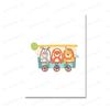 Train Animals Monkey Rabbit Giraffe Lion Nursery Wall Art Canvas Painting Nursery Poster And Print Wall Pictures Kids Room Decor