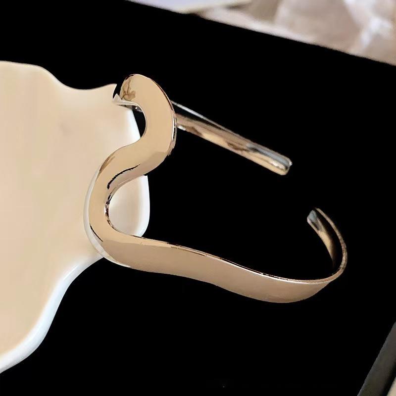 Bohemian Metall Offenes Armband für Damen Wellenmanschette Armreif Strandparty Schmuck Geschenk