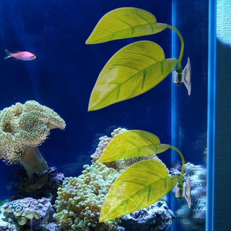 Pets Fish Tank Decor Betta Relax Play Plant Leaf Aquarium Decoration Fish Spawning Ornamental Artificial Leaf Hammock