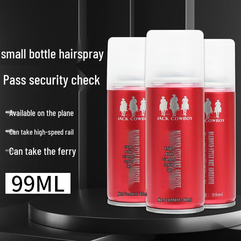 Shablong Men s Travel Hair Styling Set: Fresh Scent Volumizing Gel, Spray, Mud, and Wax.