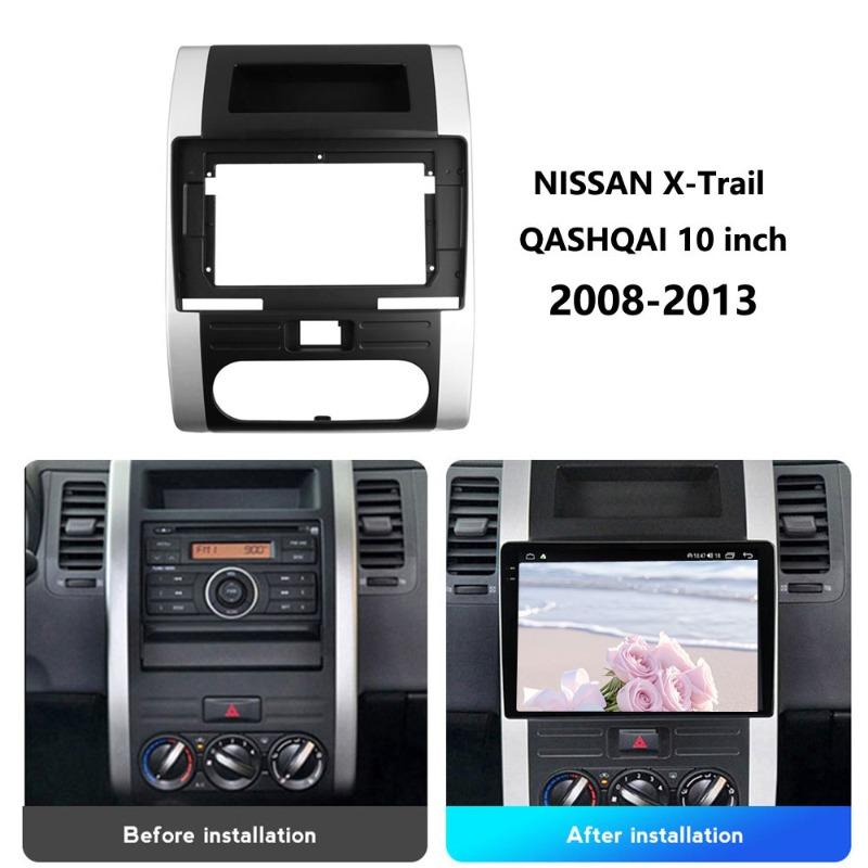 10Inch Car Frame Fasica For Nissan X-Trail 2 T31 MX6 Qashqai 2008-2013 Adapter Android Dash Fitting Panel Kit