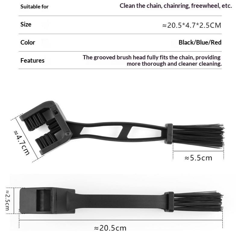 Ins Hot Products Motorcycle Chain Brush Cleaner Plastic Bicycle E-Bikeoutdoor Scrubber Road Care Tools Motorcycle Parts