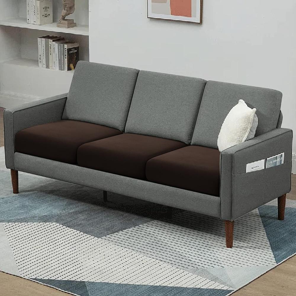 Soft Elastic Sofa Seat Cushion Covers Pure Couch Slipcovers Furniture Protector for Home Living Room Banquet Thin Sofa Covers