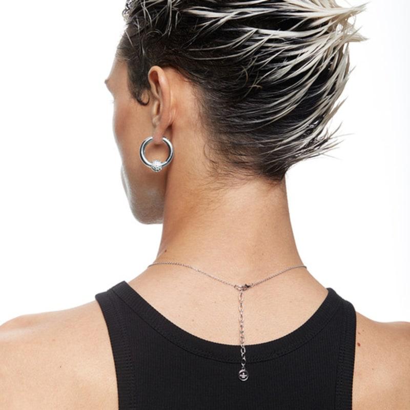 FREEAK SHINE BALL EARRING SILVER