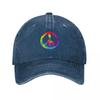 Peace Sign Symbol Tie Dye s s Hippie Costume Baseball Cap Vintage Trucker Cap sun caps fashionable Caps Women Unisexs