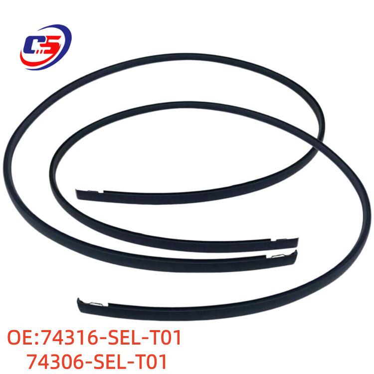 Honda FIT Hatchback Roof Rubber Water Strip 74306-SEL-T01 Includes parts: 74316-SEL-T01 and 74306-SEL-T01