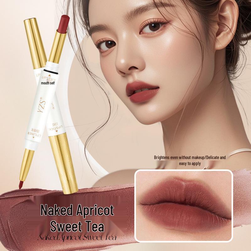 

YZS Soft Mist Double-Ended Non-Stick Matte Velvet Lipstick & Lip Liner Y2901 2g+0.25g