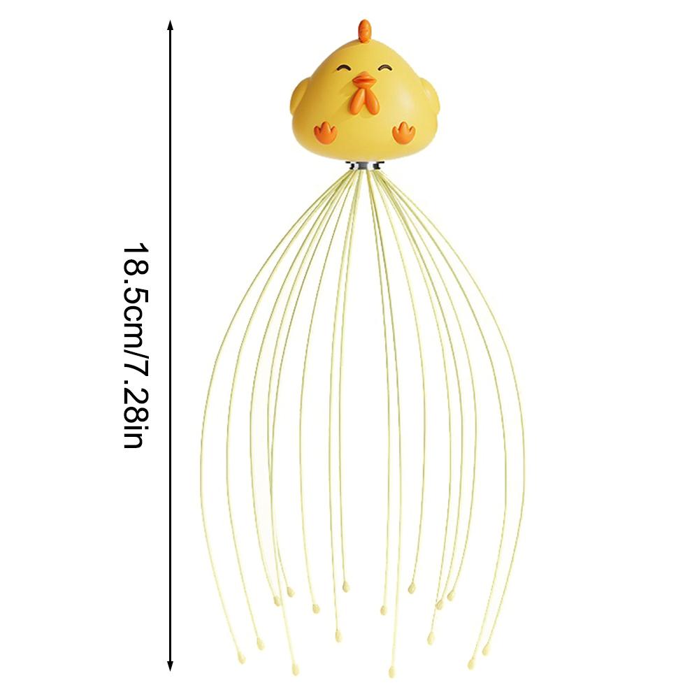 Head Massager Octopus Scalp Non Soul Extractor Divine Tool Hair G Cartoon Santa Claus Rooster Mass