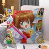 Japanese Anime C-Cardcaptor Sakura Cushion Cover Polyester Sofa Cushions Decorative Throw Pillows Home Decoration Pillowcover