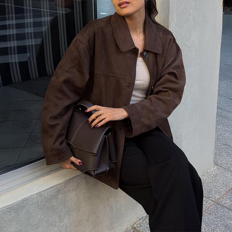 European American Simple Temperament Button Long-sleeved Vest Vest Jacket Women's 2025 Autumn Winter