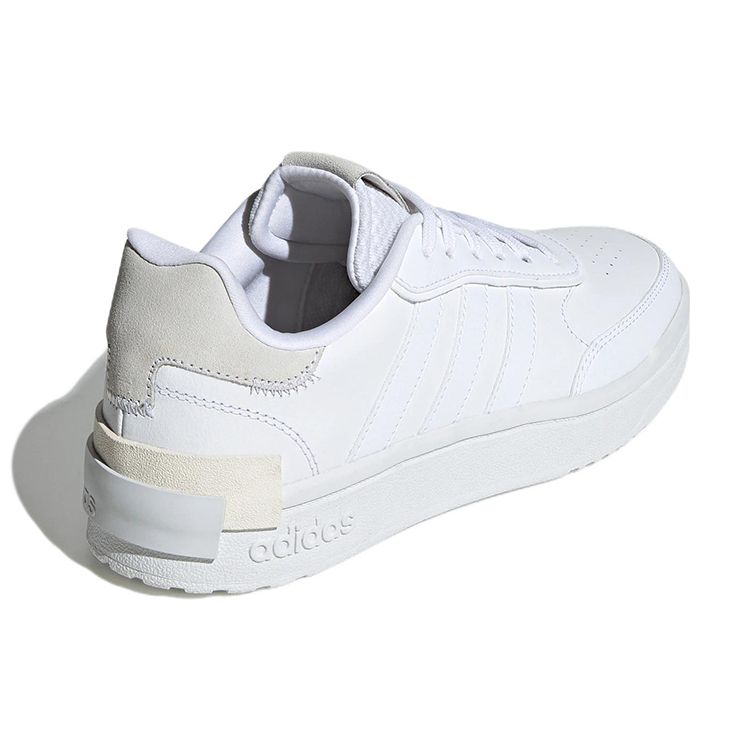 Adidas Neo Postmove Synthetic Leather Non-Slip Wear-Resistant Low-Top Skate Shoes Women Sneakers White GZ6783
