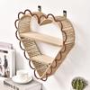 1PC Wall Shelf Exquisite Decorative Living Rooms Stable Hung On The Wall Durability Storage Heart-Shaped Study Rooms