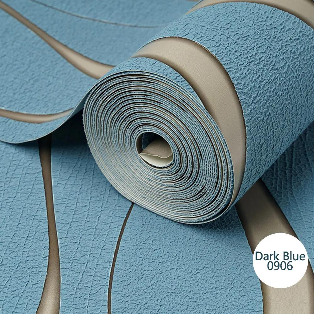 

9,5 метрів Шпалери з нетканого матеріалу з візерунком водяної хвилі, вигнута імітація оленячої шкіри, висока якість, шпалери для домашнього декору 3D 9.5mx53cm