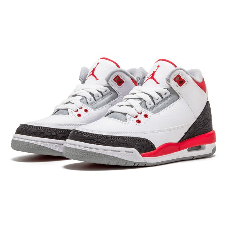 New JORDAN 3 Retro Fire Red 2013 GS 398614-120