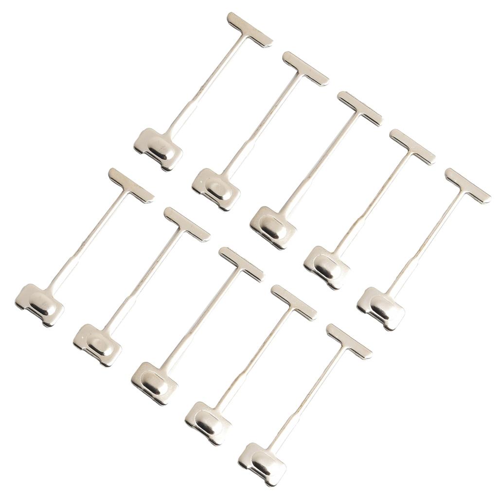 100 Pcs 0.9mm/1.5mm Sample Tile Leveling Wedges System T-Shaped Steel Needle Alignment Ceramic Positioning Construction Tools