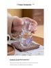 Xipei Magnesium Butterfly Dudu High Borosilicate Glass Tea Tasting Cup - Exquisite Women's Tea Ceremony Cup