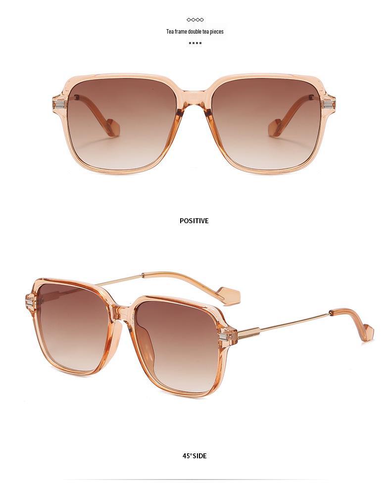 Retro UV Protection Sunglasses for Men and Women - High-End TR Square Frame