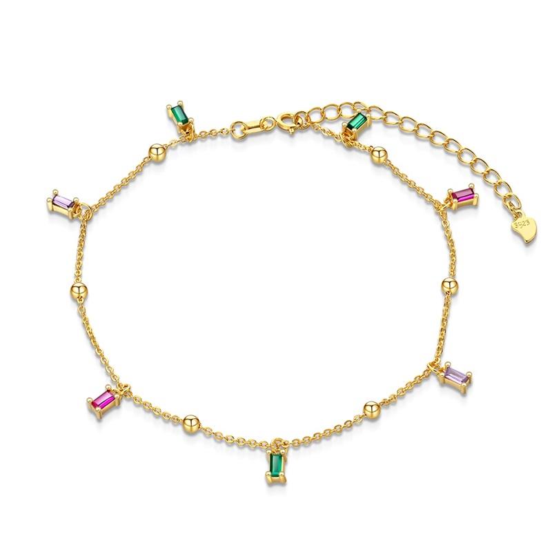 New Copper Safety Chain Butterfly Heart Tree Moon Dangle Charms Anklet Bead Fit Original Bracelet Diy Women Jewelry