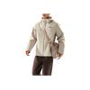 Li Ning Herren Fitness Serie Drei in Eins Einfarbig Locker Langarm Windjacke Herren Oberbekleidung Staubgrau Obsidiangrau AWBU029-5