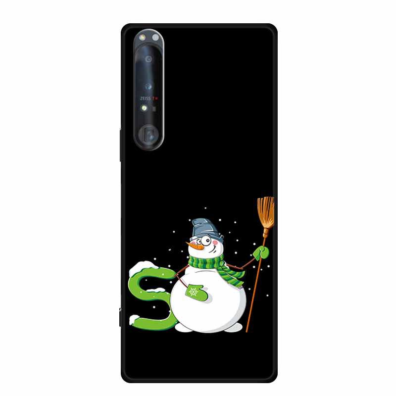Simple Color Painted TPU Soft Shell Phone Case with Hollow Design for Sony 1 IV
