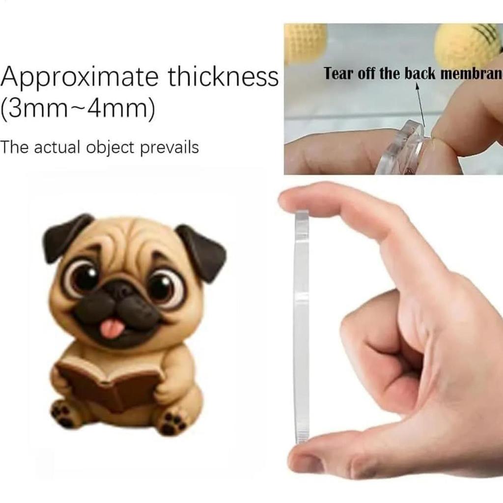 Pug Christmas Advent 2025 24 Days 2D Acrylic Dog Seasonal Decor Pug Tree Ornament Countdown Calendar for Home Kids Adults Gifts