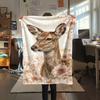 1PC Romanticism Print FlAannel Blanket, High Quality Comfortable for All Seasons, Home Decor, Warmth and Comfort