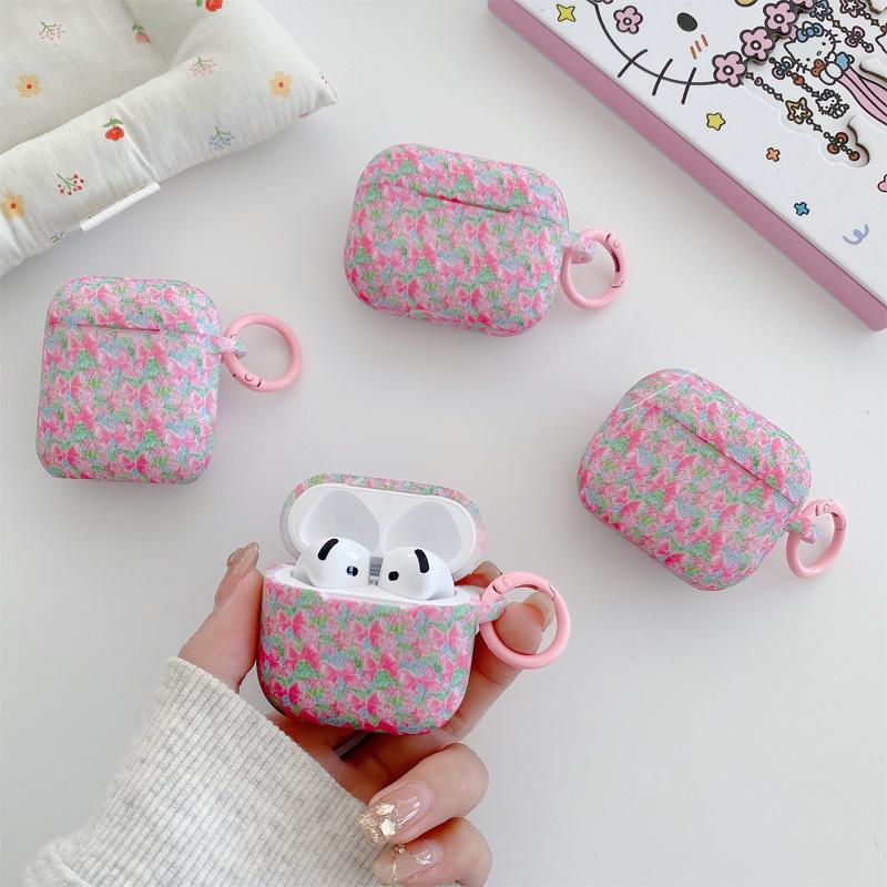 Internet celebrity ins small flower earphone case for AirPods pro1 earphone case silicone soft case