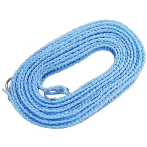 Ohe Laundry Drying Rope, Blue, Approx. 5m, with Hanger Slits and Hanger Stops