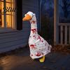 Blood Goose Clothes Porch Clothes Halloween Costume Set Scary Decorative Cute Outdoor Decor Outfit for Garden Yard Balcony Courtyard Spooky