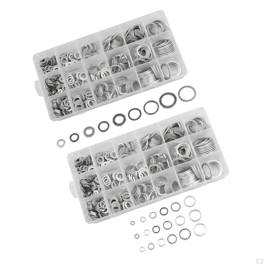 Flat Washer Assortment Gasket Set for Outdoor Construction Shops Kitchens Screws